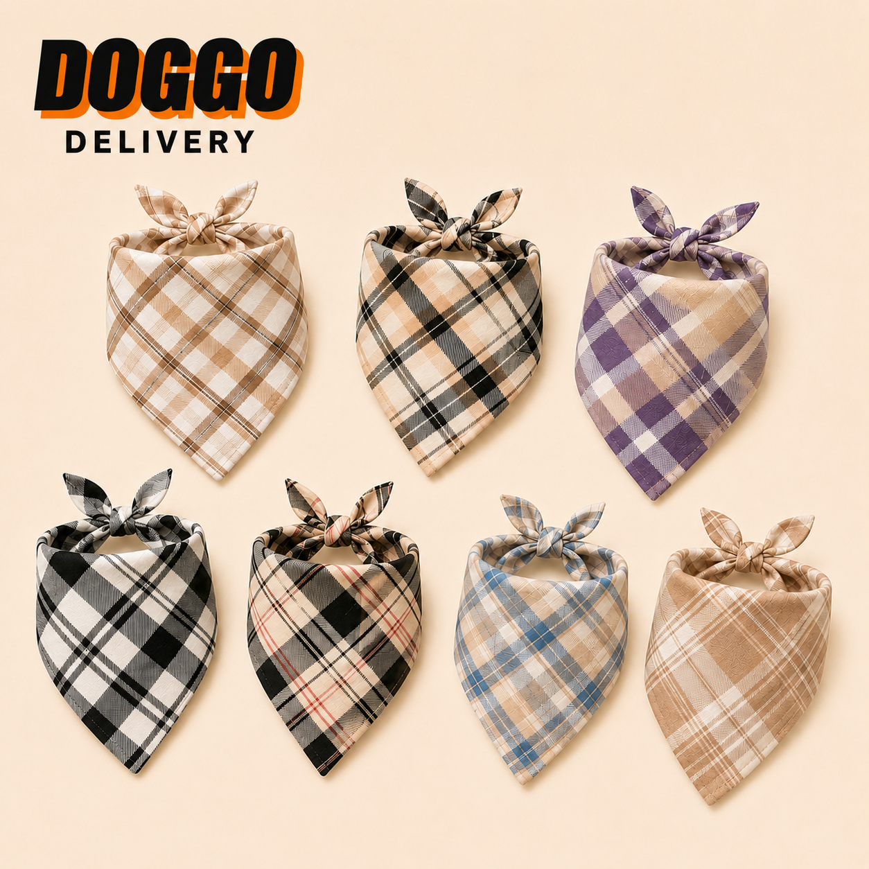 Dog Bandana Plaid